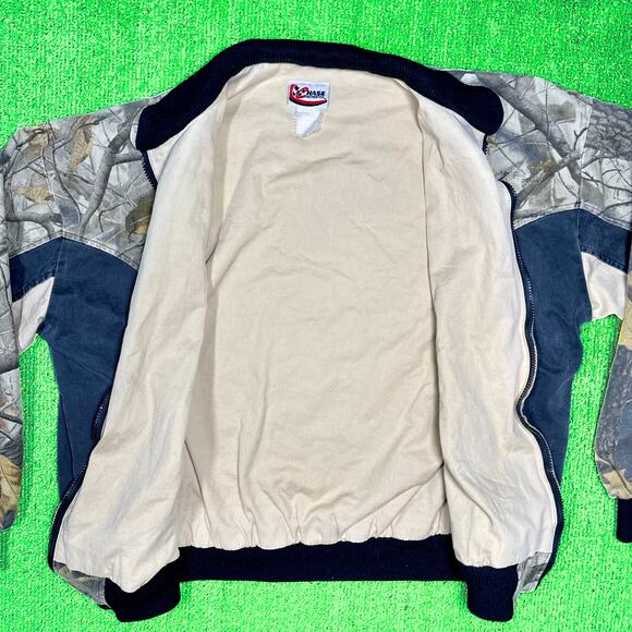VTG 90s Dale Earnhardt Jr NASCAR Racing Jacket L Chase Authentics Realtree Camo - Picture 4 of 4